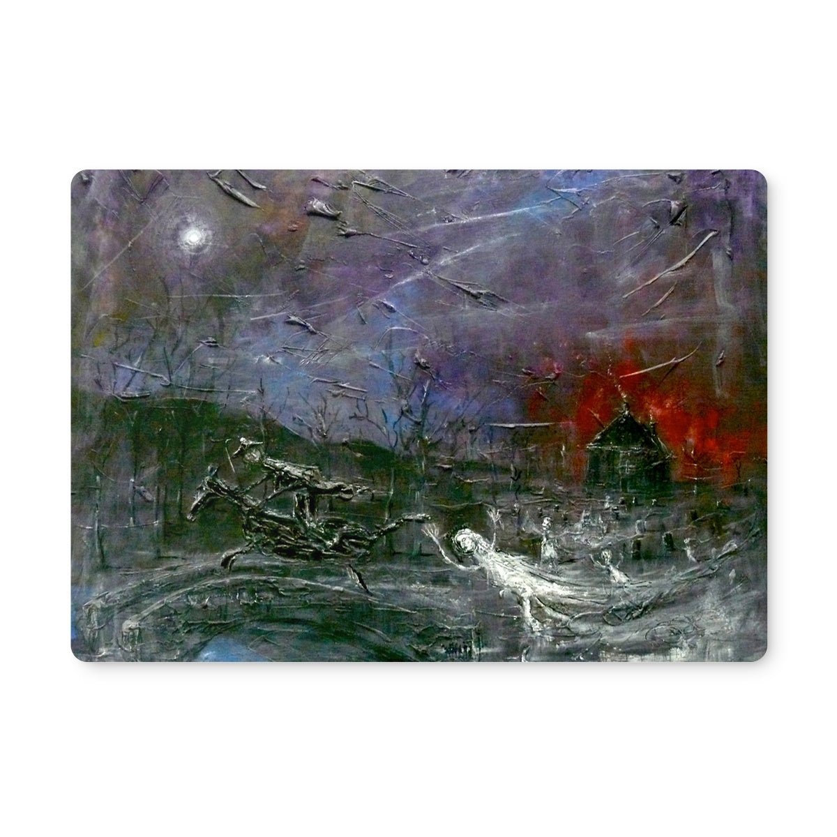 Tam O Shanter Art Gifts Placemat-Placemats-Abstract & Impressionistic Art Gallery-6 Placemats-Paintings, Prints, Homeware, Art Gifts From Scotland By Scottish Artist Kevin Hunter