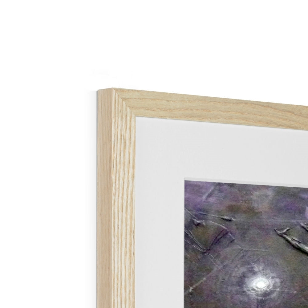 Light oak wood frame with vertical groove for Tam o Shanter Art Prints