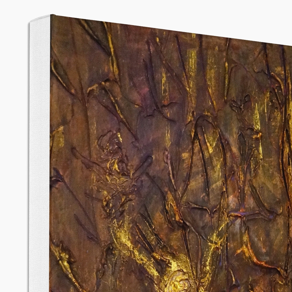 Tam O Shanter Witches Painting | Canvas From Scotland-Contemporary Stretched Canvas Prints-Abstract & Impressionistic Art Gallery-Paintings, Prints, Homeware, Art Gifts From Scotland By Scottish Artist Kevin Hunter