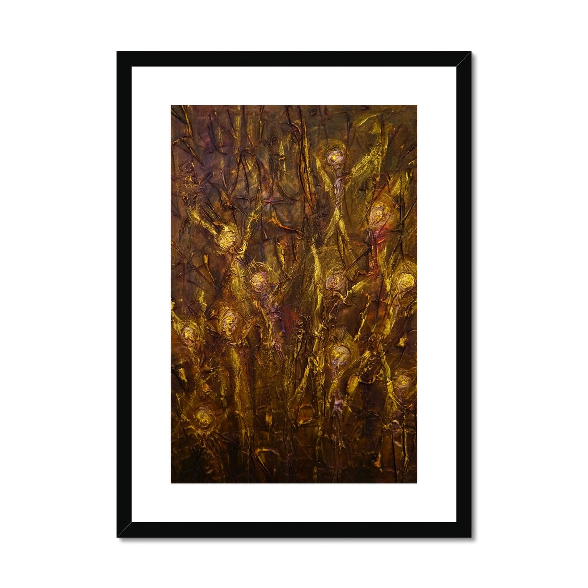 Tam O Shanter Witches Painting | Framed & Mounted Prints From Scotland-Framed & Mounted Prints-Abstract & Impressionistic Art Gallery-A2 Portrait-Black Frame-Paintings, Prints, Homeware, Art Gifts From Scotland By Scottish Artist Kevin Hunter