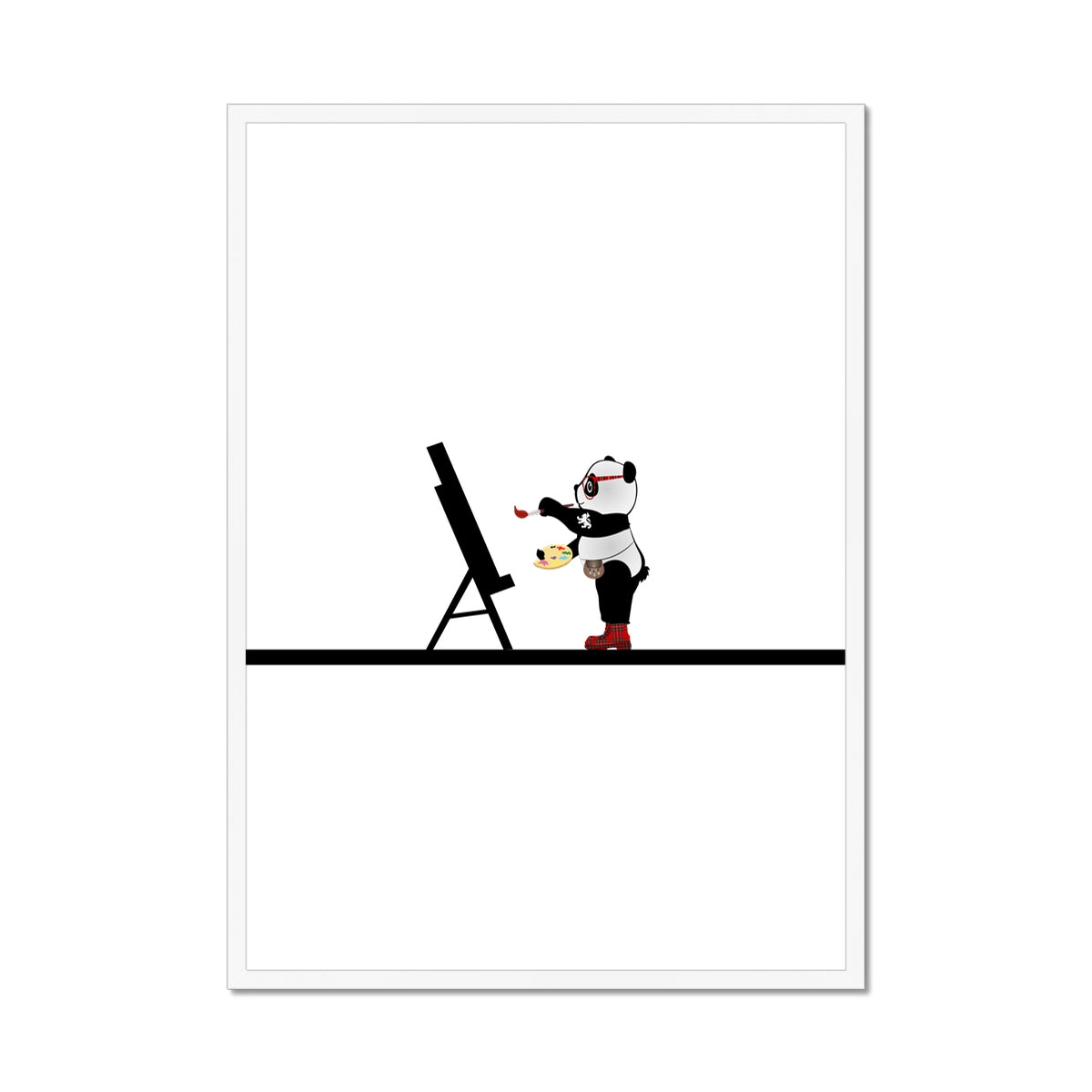 The Artist | Panda Disco | Graphic Art | Framed Print