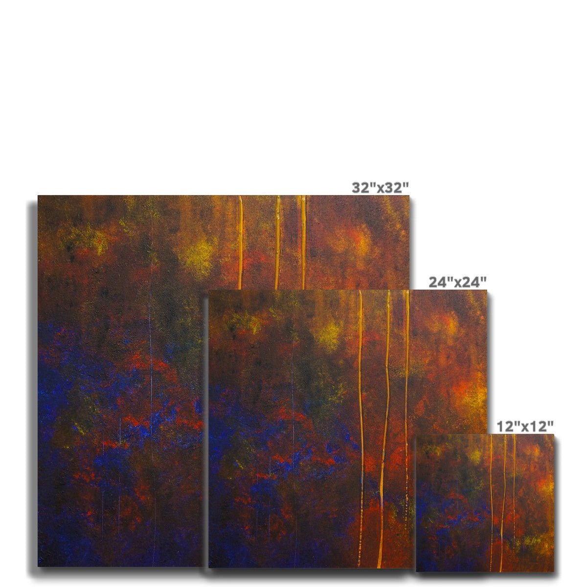 The Autumn Wood Abstract Canvas | Abstract & Impressionistic Art Gallery | Paintings, Prints, Homeware and Art Gifts From Scotland By Scottish Artist Kevin Hunter