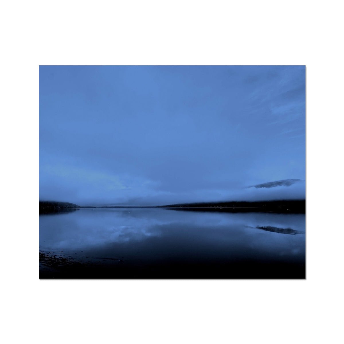 The Blue Hour Loch Fyne Painting | Artist Proof Collector Prints From Scotland-Artist Proof Collector Prints-Scottish Lochs & Mountains Art Gallery-20"x16"-Paintings, Prints, Homeware, Art Gifts From Scotland By Scottish Artist Kevin Hunter