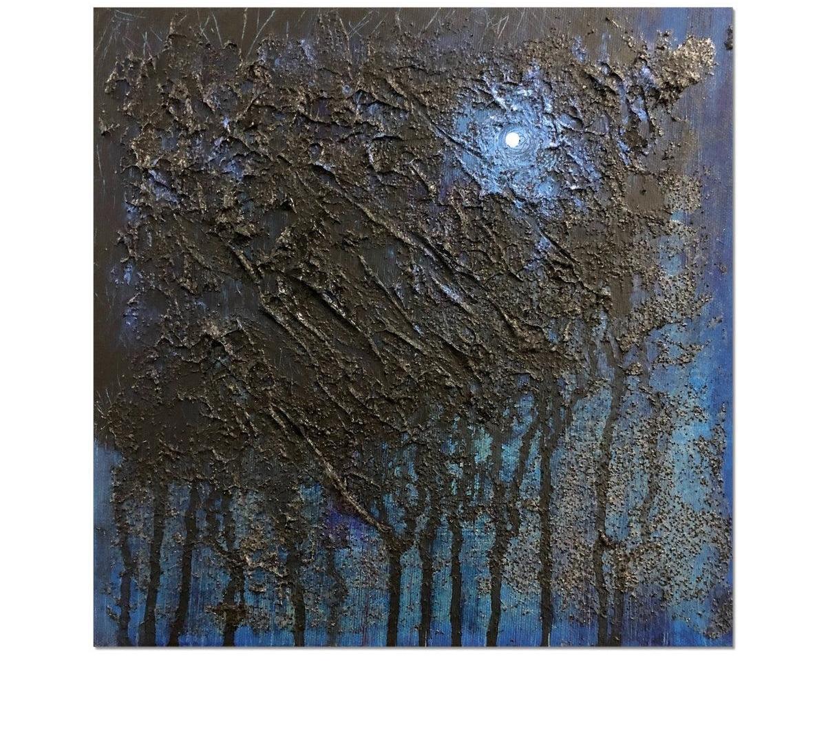 The Blue Moon Wood Art Prints