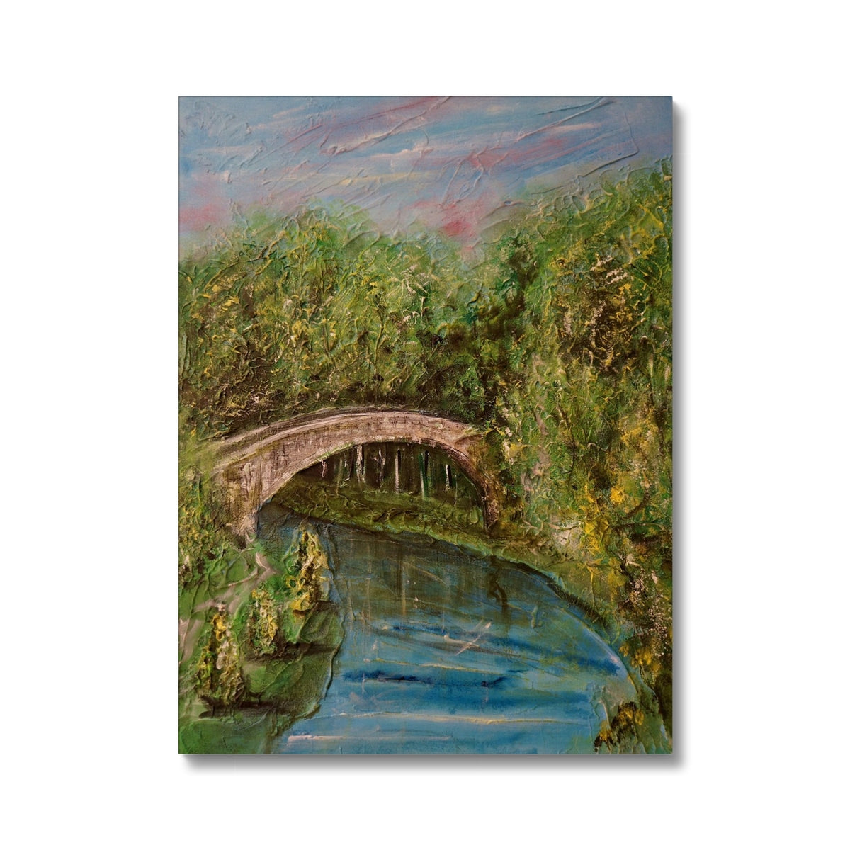 The Brig O Doon Painting | Canvas From Scotland-Contemporary Stretched Canvas Prints-Historic & Iconic Scotland Art Gallery-18"x24"-Paintings, Prints, Homeware, Art Gifts From Scotland By Scottish Artist Kevin Hunter