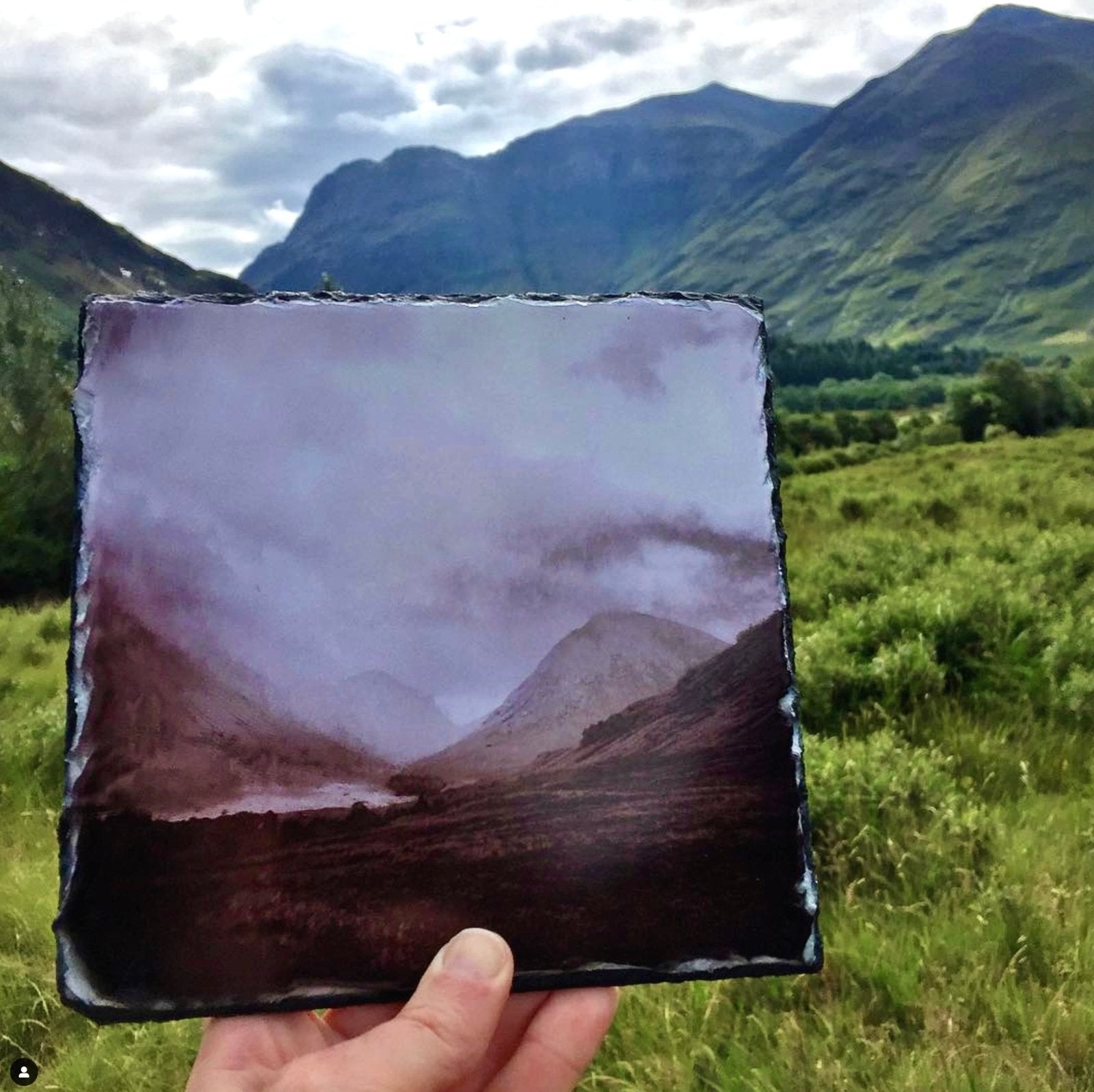 The Brooding Cuillin Slate Art-Slate Art-Skye Art Gallery-Paintings, Prints, Homeware, Art Gifts From Scotland By Scottish Artist Kevin Hunter