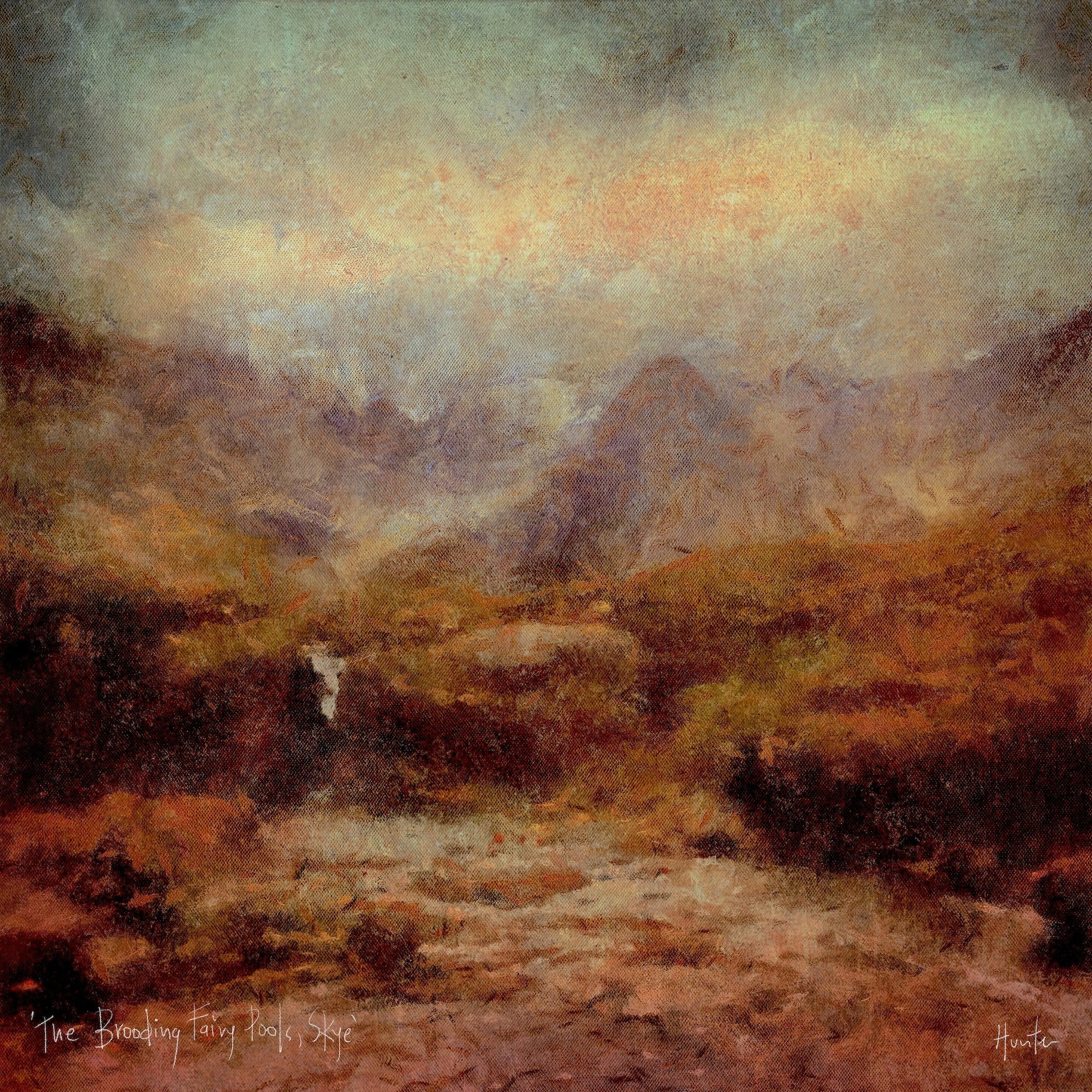 The Brooding Fairy Pools | Scotland In Your Pocket Art Print-Scotland In Your Pocket Framed Prints-Skye Art Gallery-Paintings, Prints, Homeware, Art Gifts From Scotland By Scottish Artist Kevin Hunter