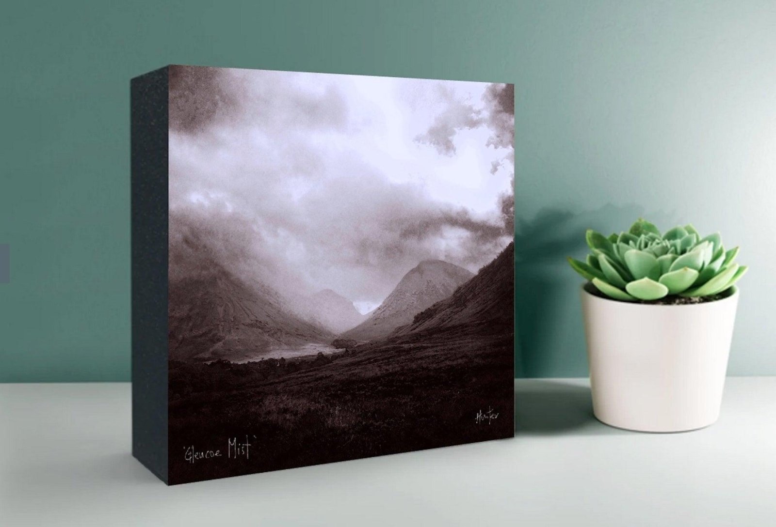 The Brooding Fairy Pools Skye Wooden Art Block