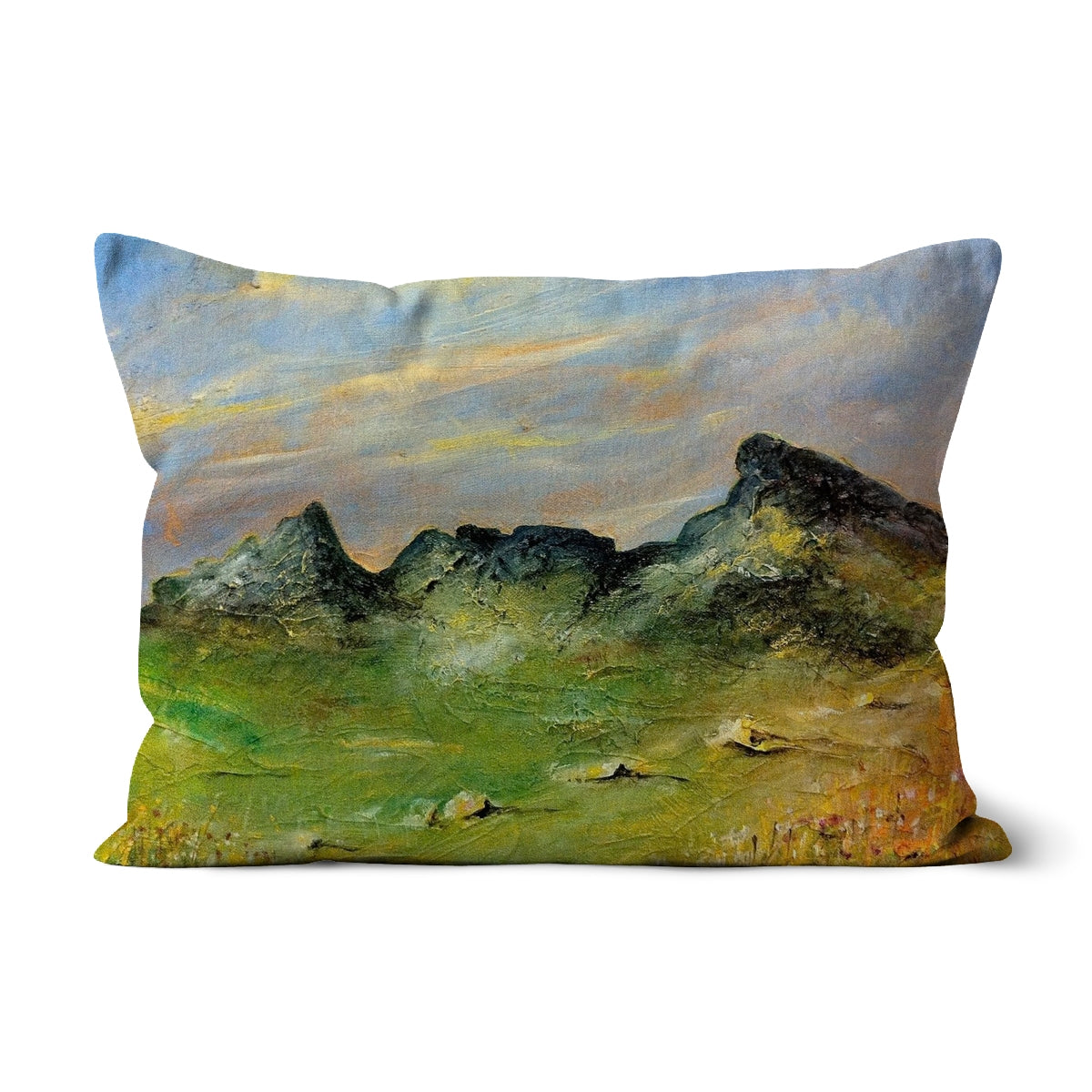 The Cobbler Art Gifts Cushion | Scottish Lochs &amp; Mountains Art Gallery | Paintings, Prints, Homeware and Art Gifts From Scotland By Scottish Artist Kevin Hunter