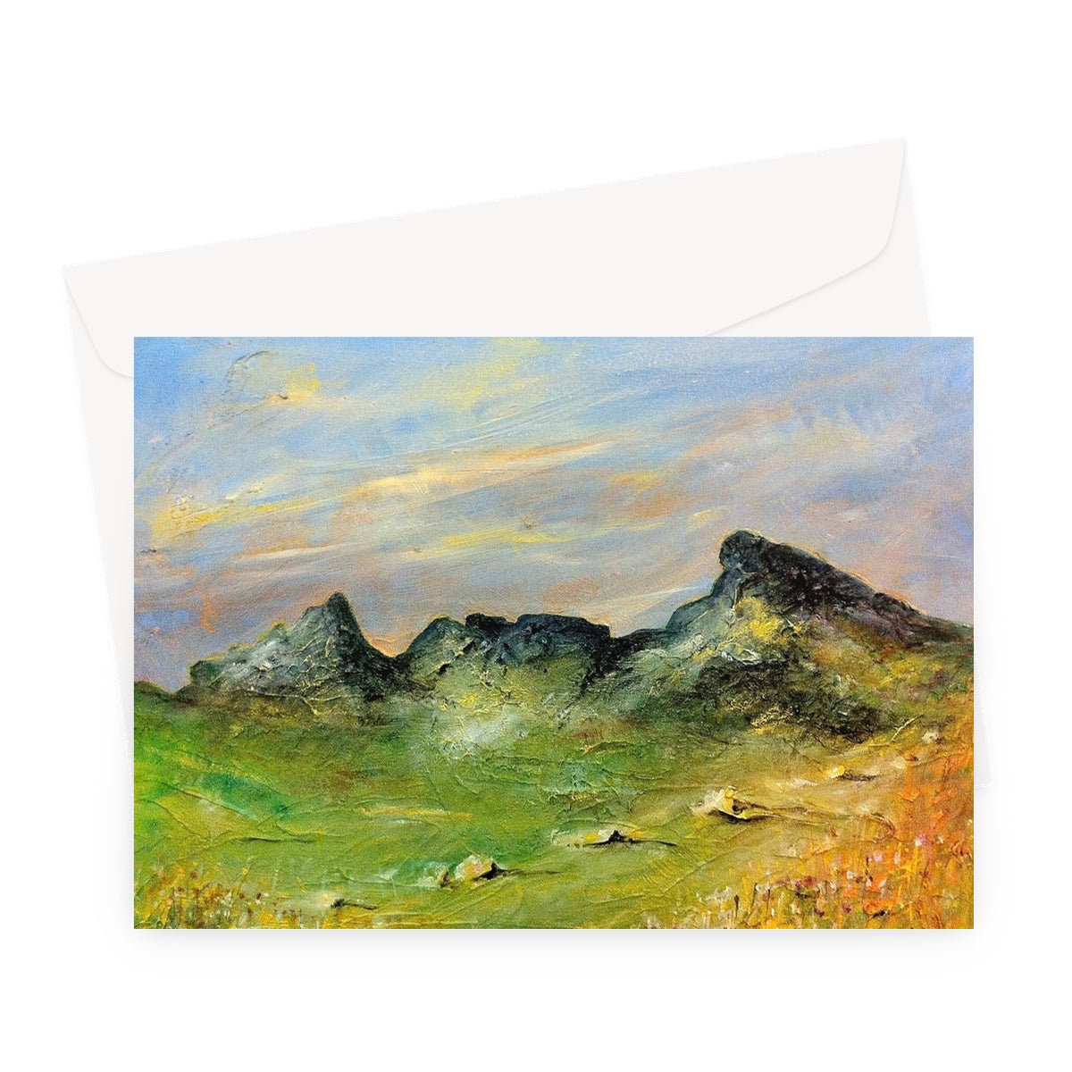 The Cobbler Art Gifts Greeting Card-Greetings Cards-Scottish Lochs & Mountains Art Gallery-A5 Landscape-1 Card-Paintings, Prints, Homeware, Art Gifts From Scotland By Scottish Artist Kevin Hunter