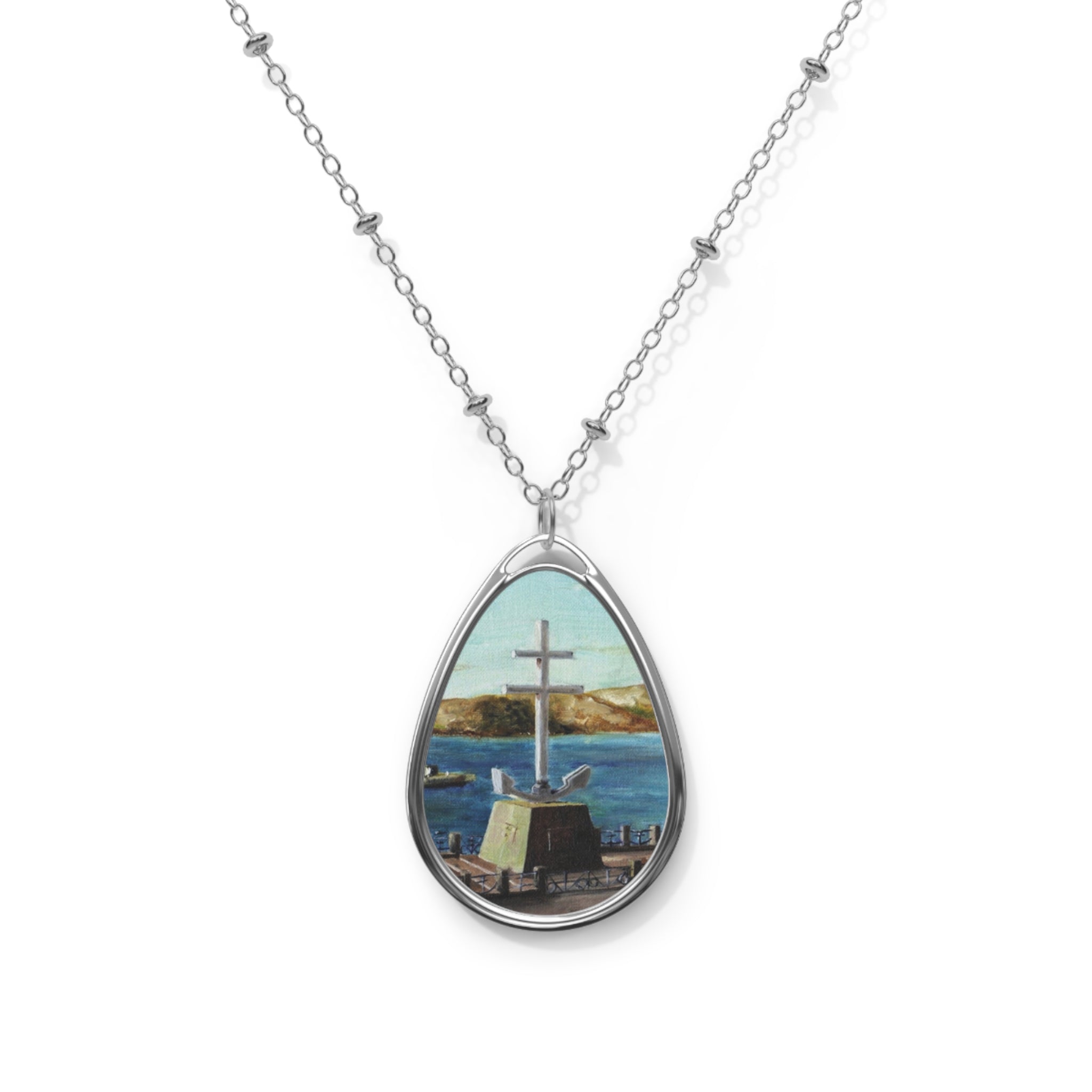 The Cross Of Lorraine Necklace | River Clyde Art Gallery | Paintings, Prints, Homeware and Art Gifts From Scotland By Scottish Artist Kevin Hunter