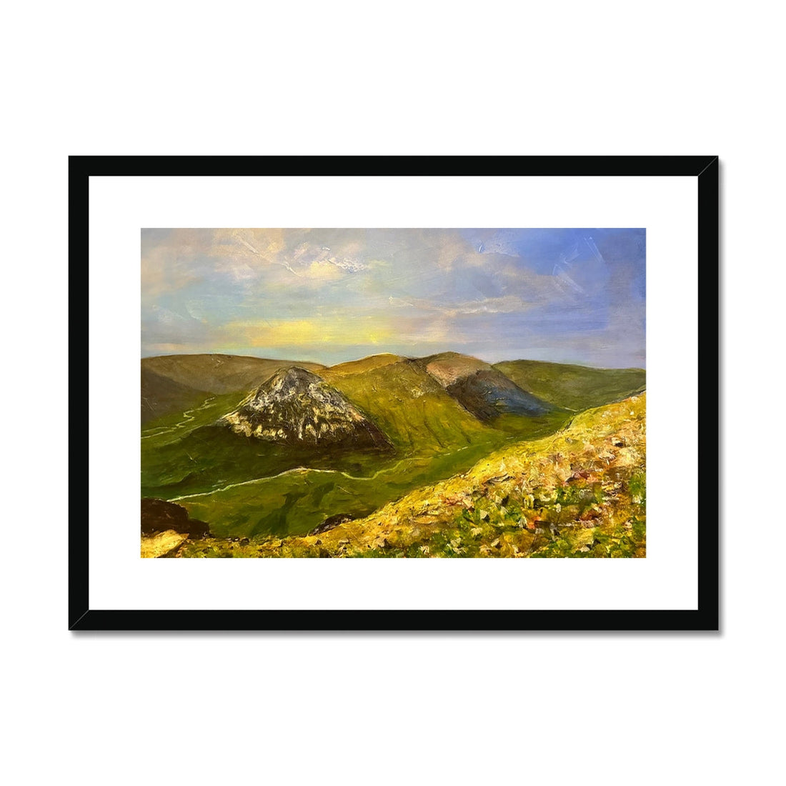 The Devil’s Point From Cairn a Mhaim Painting | Framed &amp; Mounted Prints From Scotland