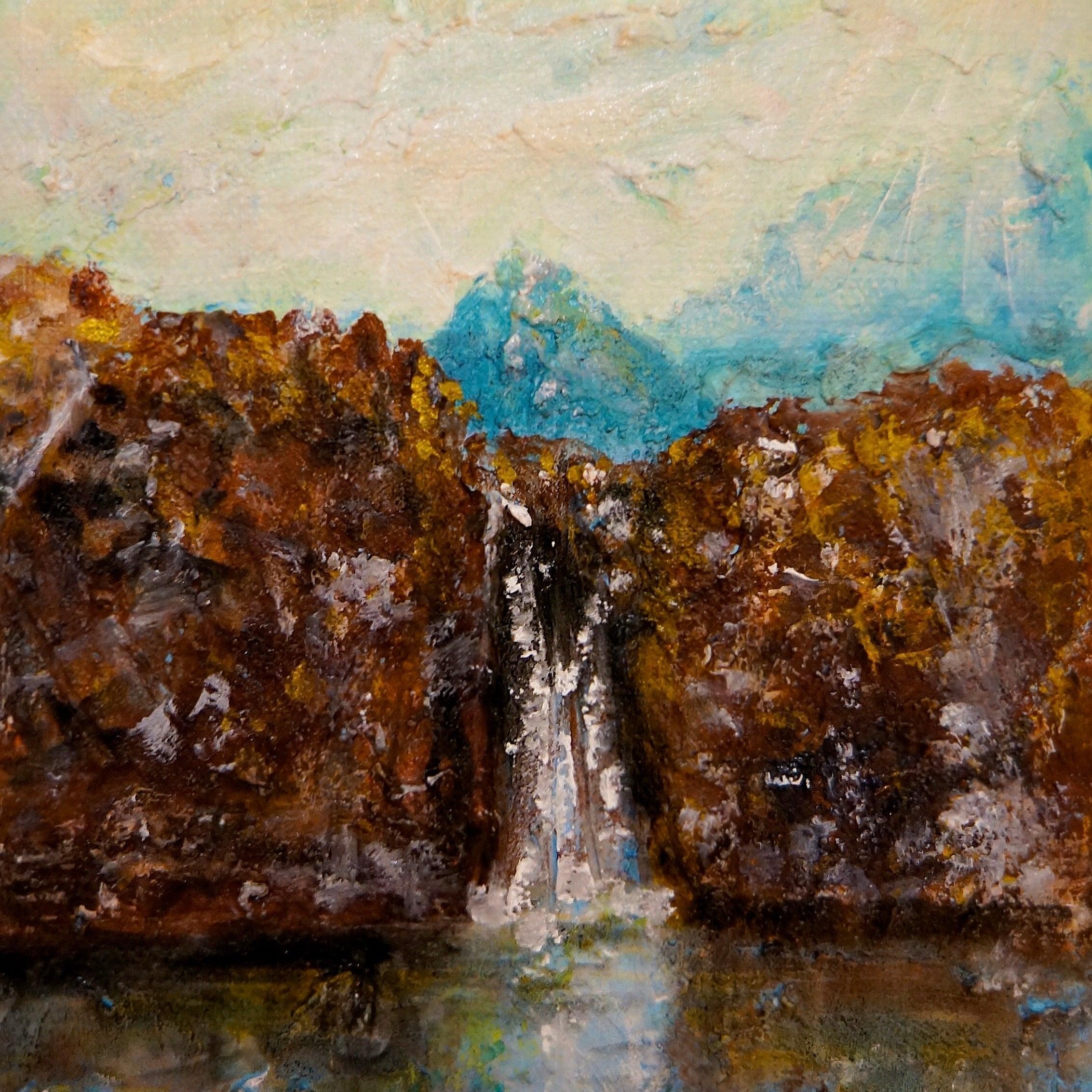 The Fairy Pools Skye Wooden Art Block | Gifts Made In Scotland