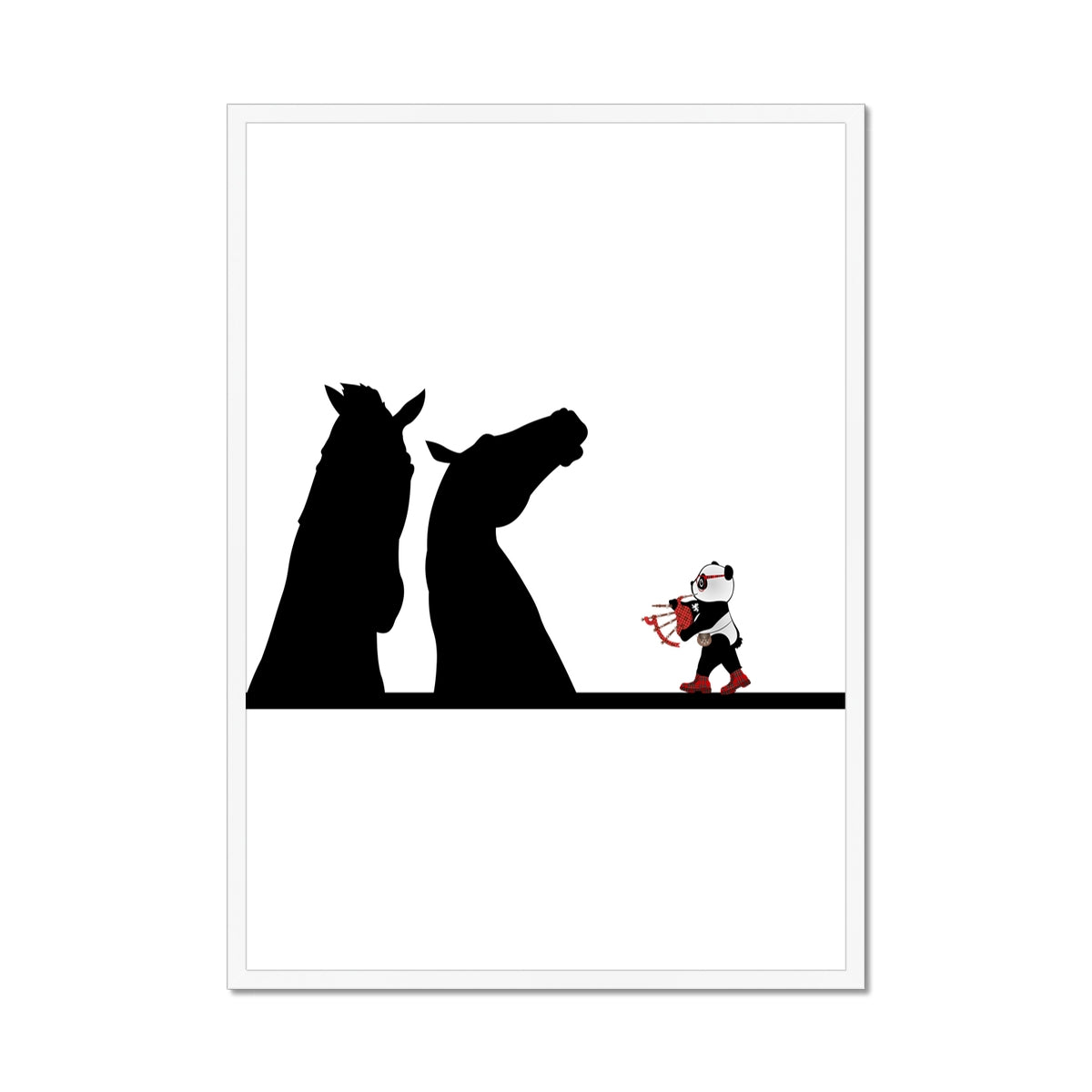 The Kelpies | Panda Disco | Graphic Art | Framed Print