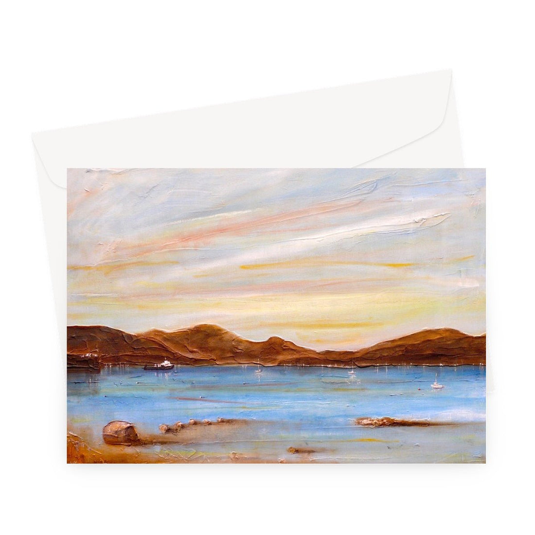 The Last Ferry To Dunoon Art Gifts Greeting Card Scotland