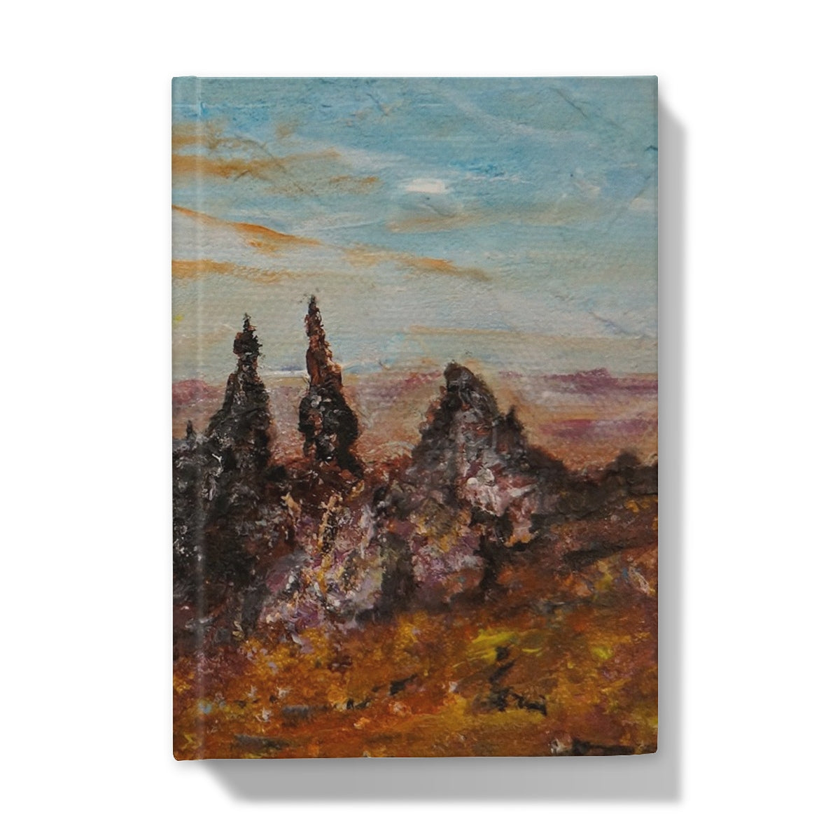The Old Man Of Storr Skye Art Gifts Hardback Journal-Journals & Notebooks-Skye Art Gallery-5"x7"-Lined-Paintings, Prints, Homeware, Art Gifts From Scotland By Scottish Artist Kevin Hunter