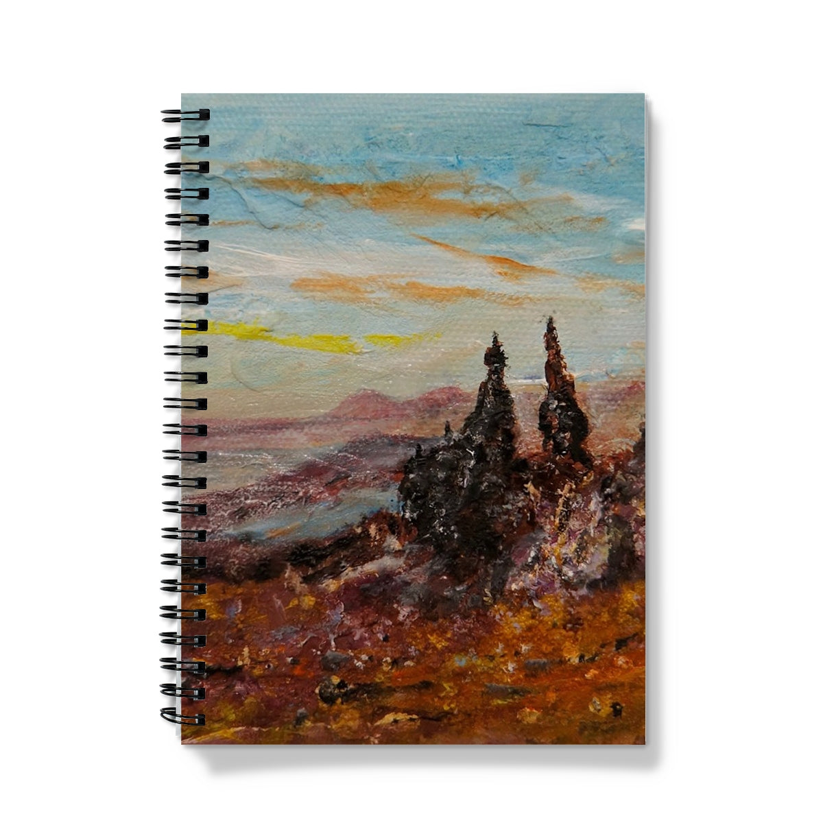 The Old Man Of Storr Skye Art Gifts Notebook-Journals & Notebooks-Skye Art Gallery-A5-Lined-Paintings, Prints, Homeware, Art Gifts From Scotland By Scottish Artist Kevin Hunter