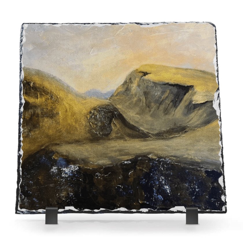 The Quiraing Skye Scottish Slate Art-Slate Art-Skye Art Gallery-Paintings, Prints, Homeware, Art Gifts From Scotland By Scottish Artist Kevin Hunter