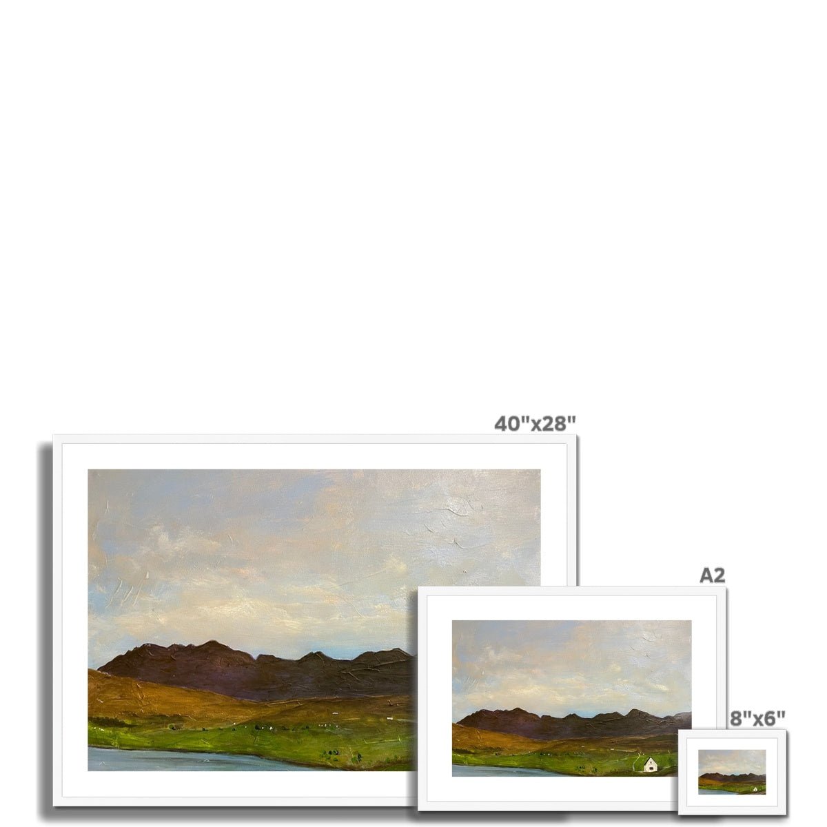 The Road To Carbost Skye Painting | Framed & Mounted Prints From Scotland