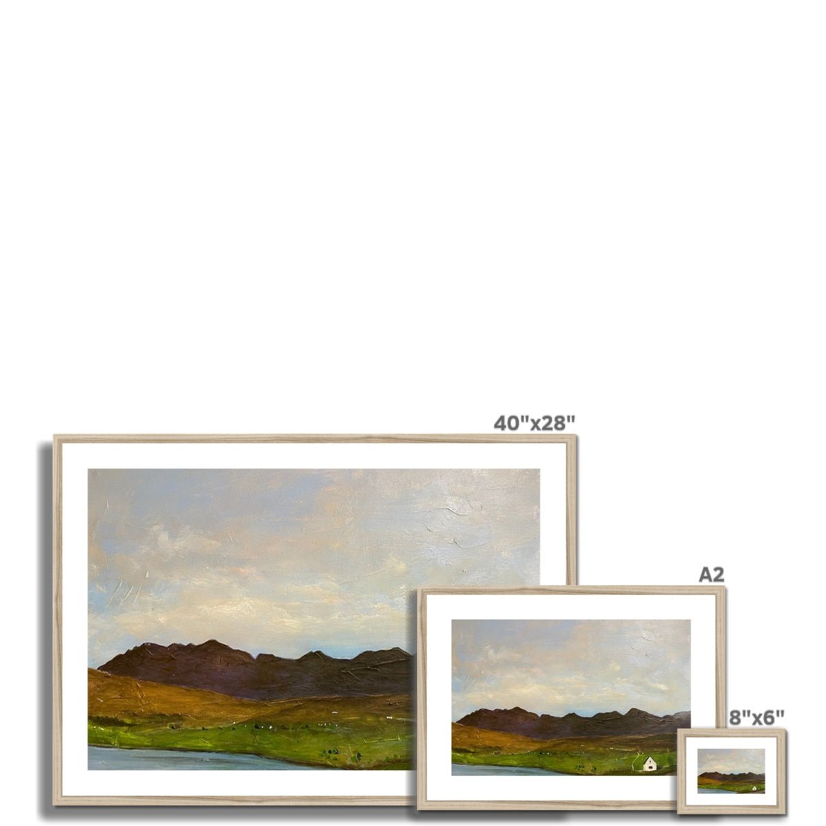 The Road To Carbost Skye Painting | Framed & Mounted Prints From Scotland