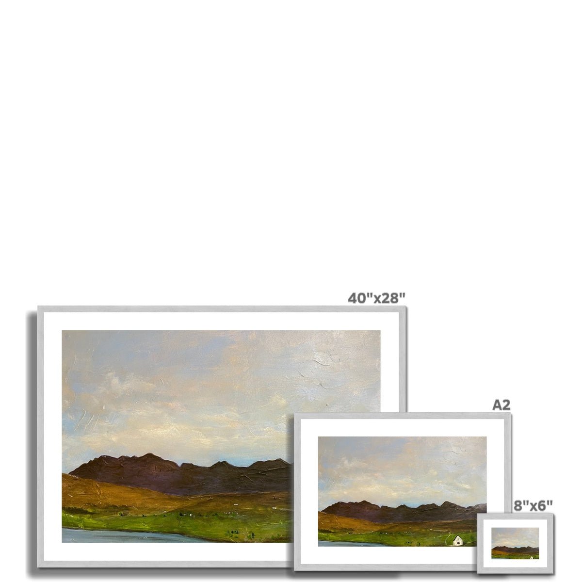 The Road To Carbost Skye Painting | Antique Framed & Mounted Prints From Scotland-Antique Framed & Mounted Prints-Skye Art Gallery-Paintings, Prints, Homeware, Art Gifts From Scotland By Scottish Artist Kevin Hunter