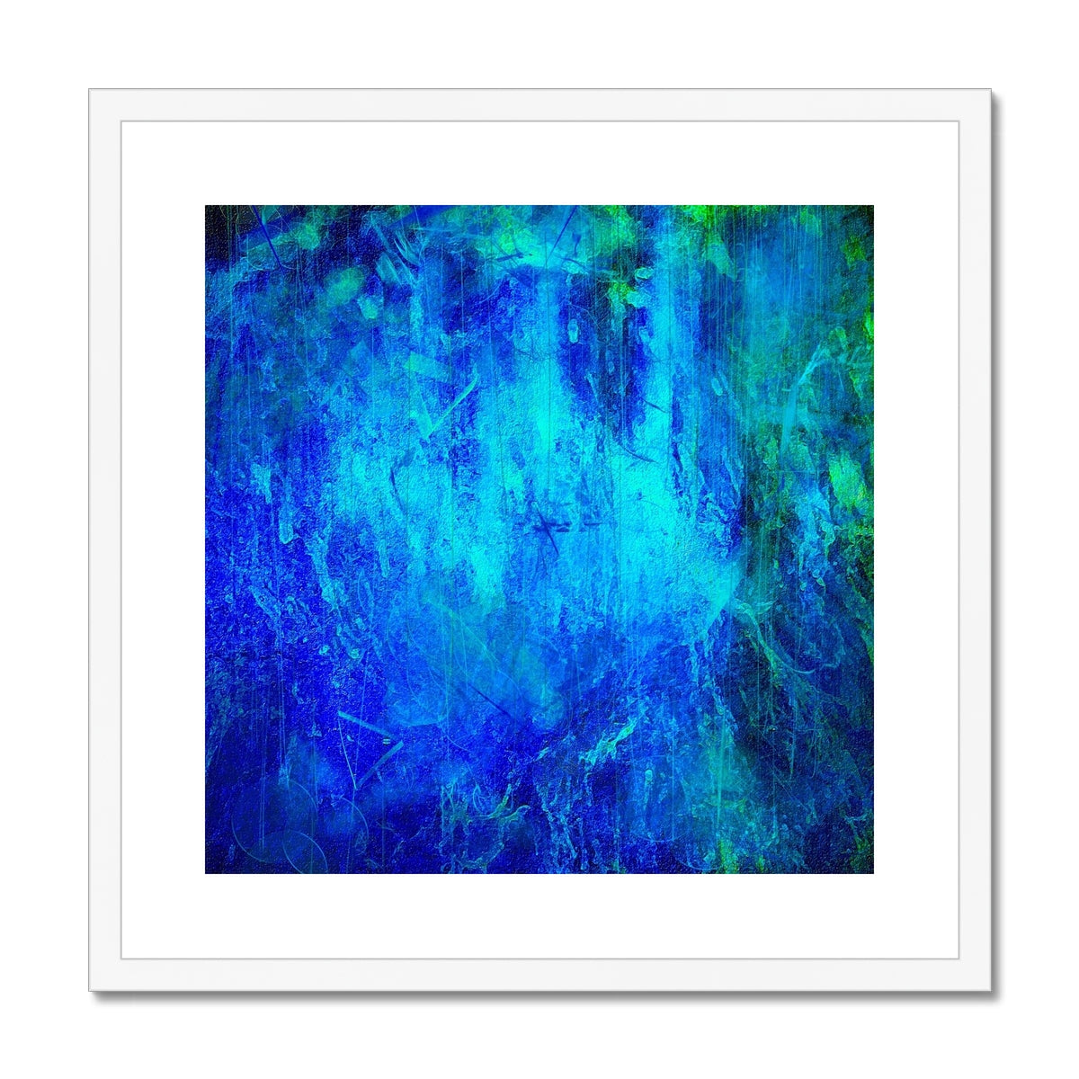 The Waterfall Abstract Painting | Framed & Mounted Prints From Scotland