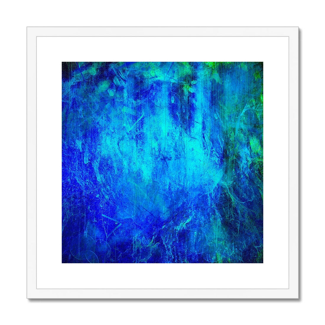 The Waterfall Abstract Painting | Framed &amp; Mounted Prints From Scotland