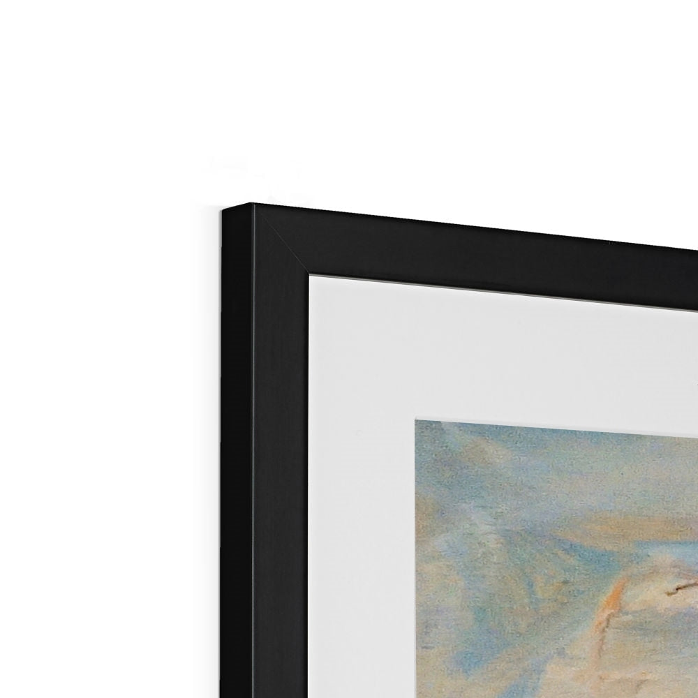 Black matte frame with Tiree Dawn abstract art print