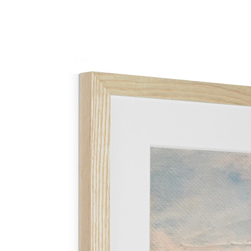 Light oak frame with vertical groove for Uig Sands Lewis art print
