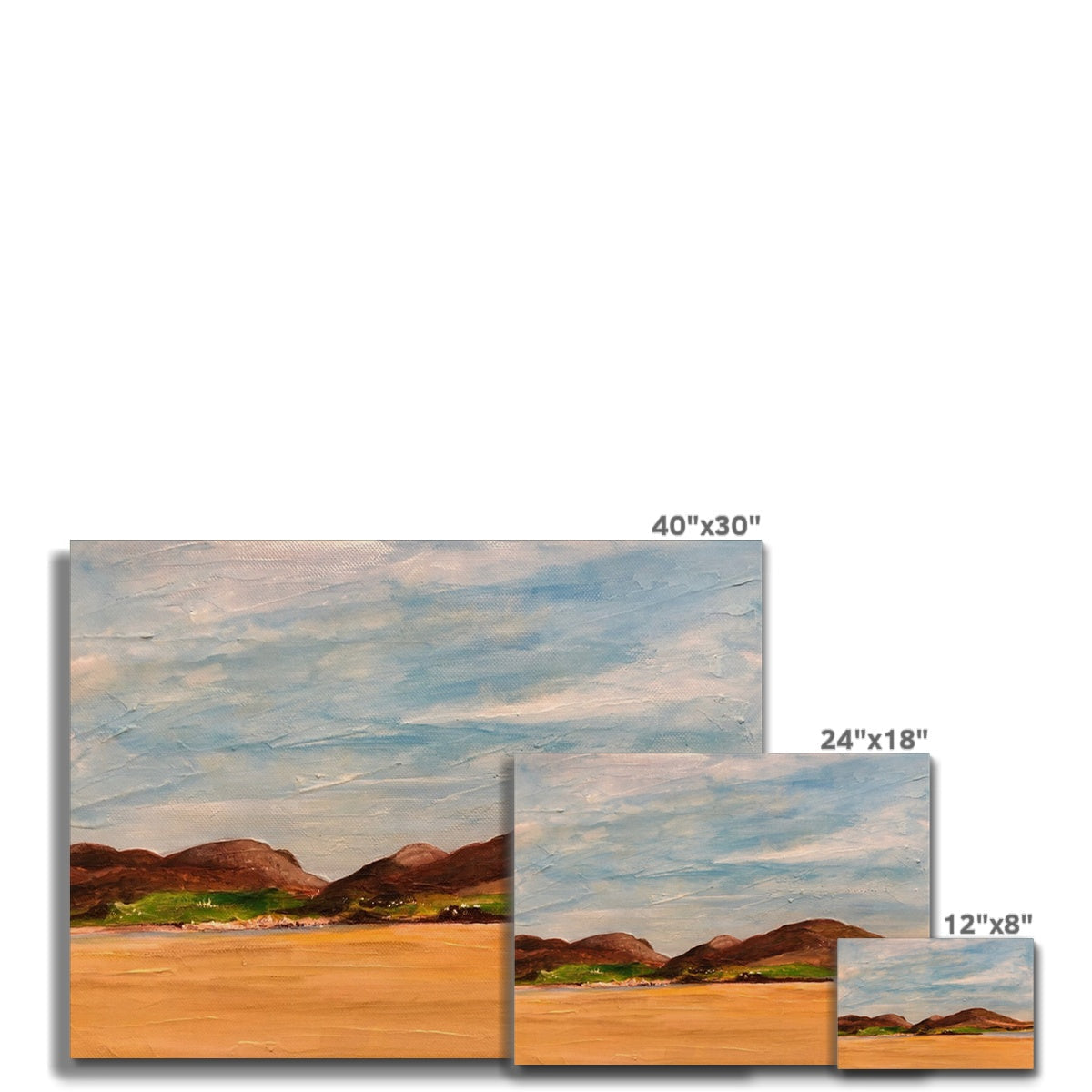 Uig Sands Lewis canvas prints of desert landscape in earthy tones