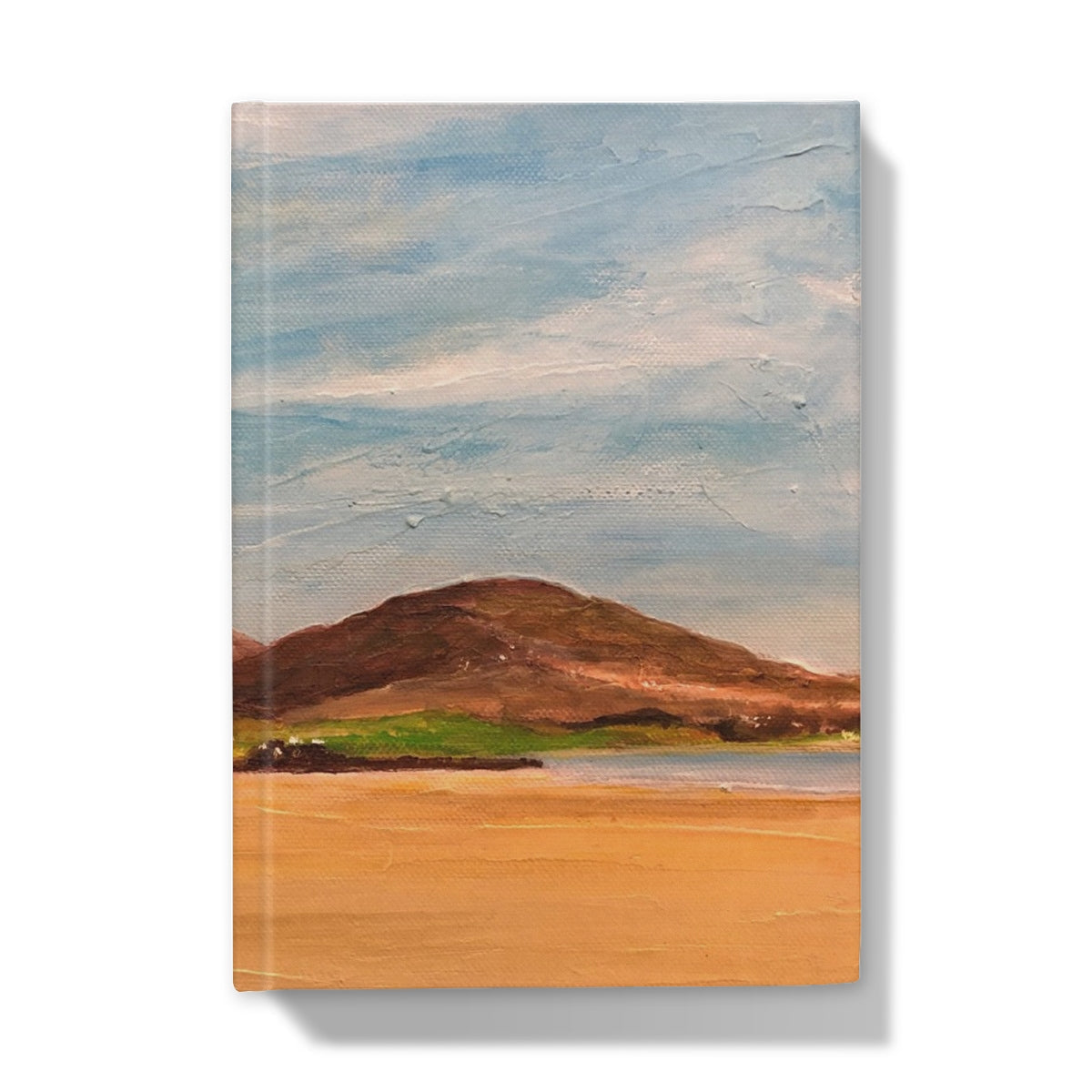 Uig Sands Lewis hardback journal with beach landscape cover