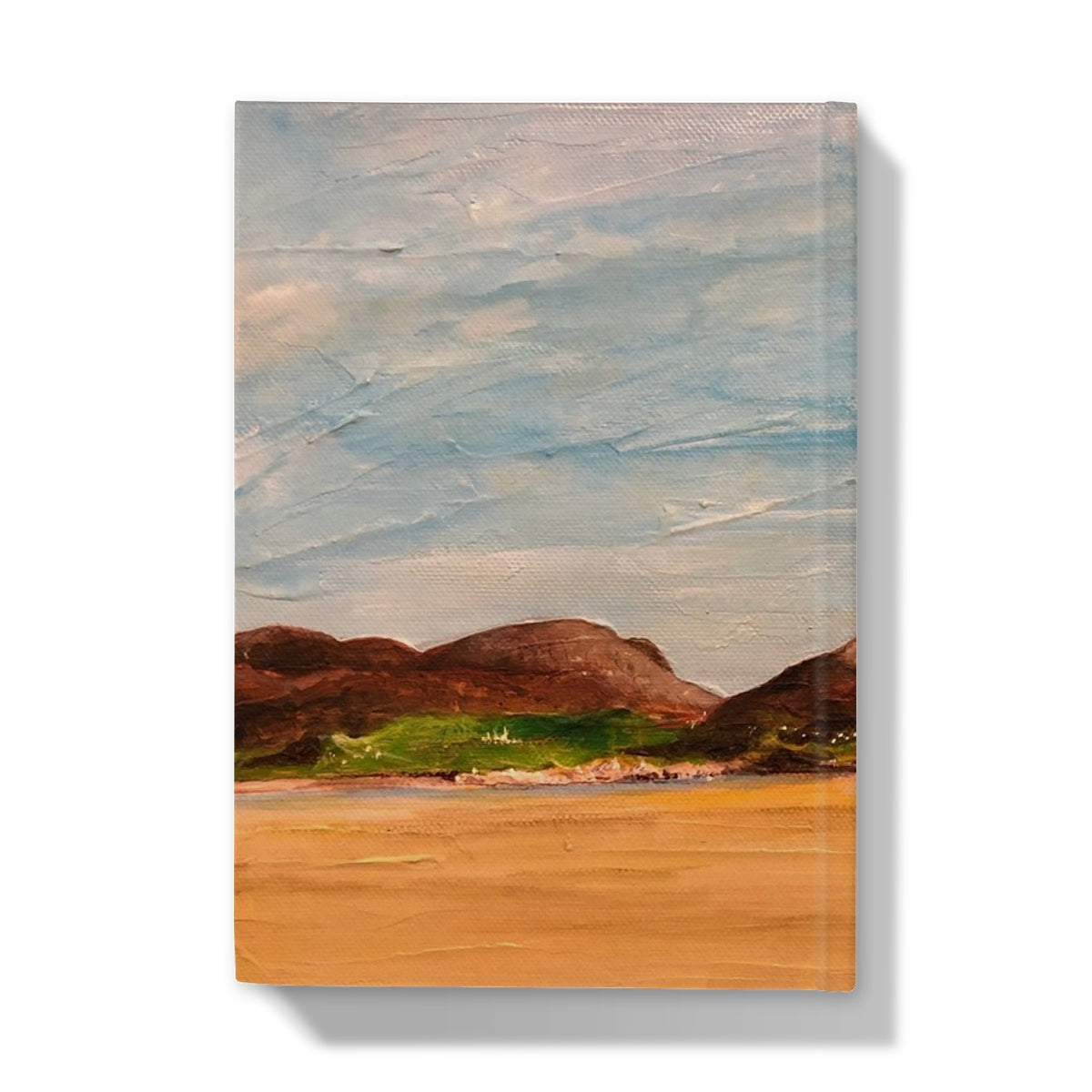 Impressionistic Uig Sands Lewis landscape on journal cover