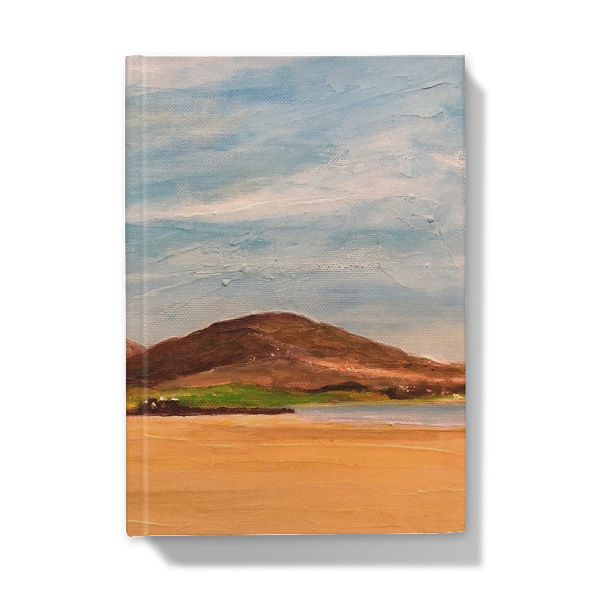 Uig Sands Lewis hardback journal with beach landscape cover