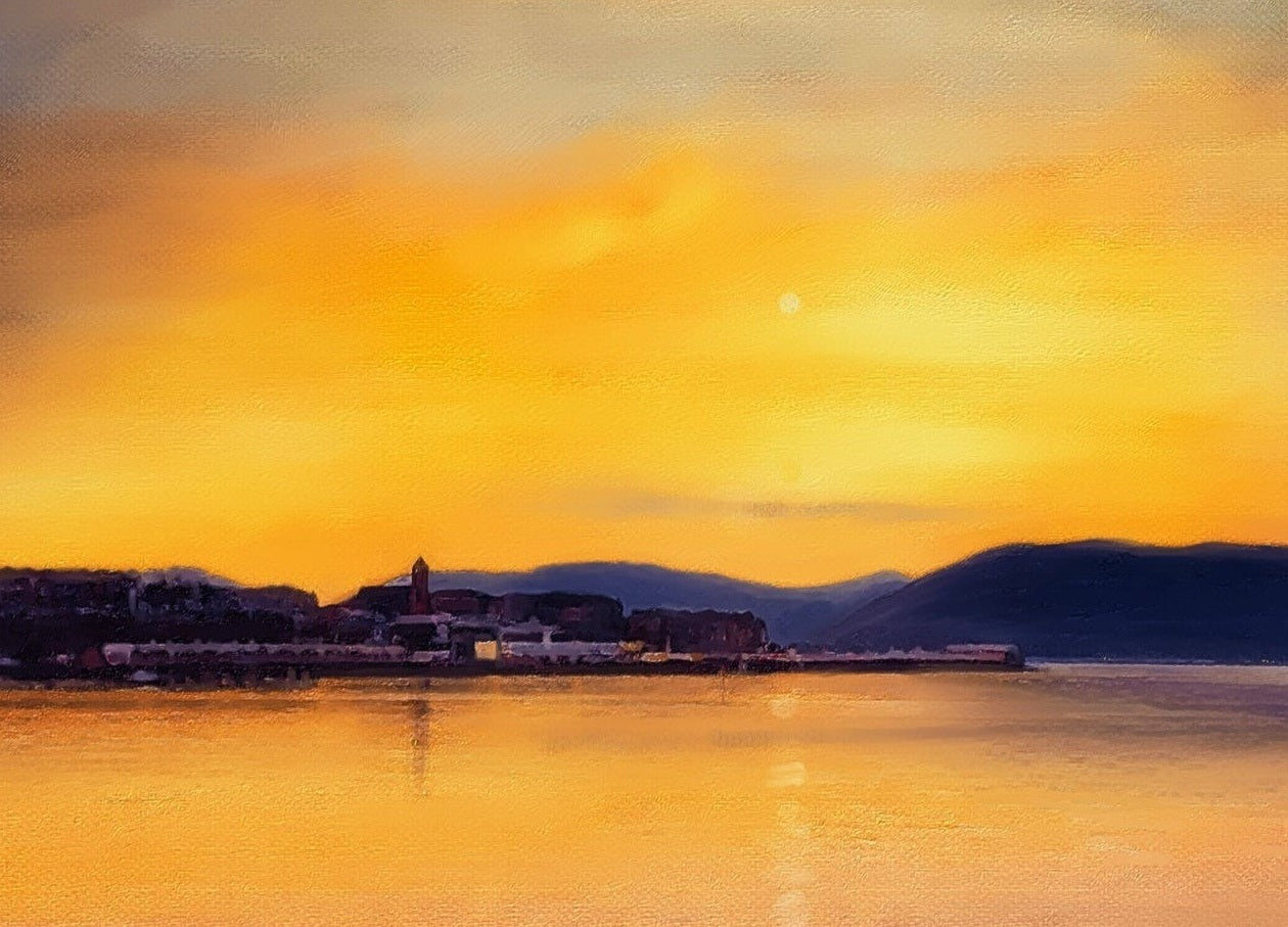 Sonnenuntergang über Gourock