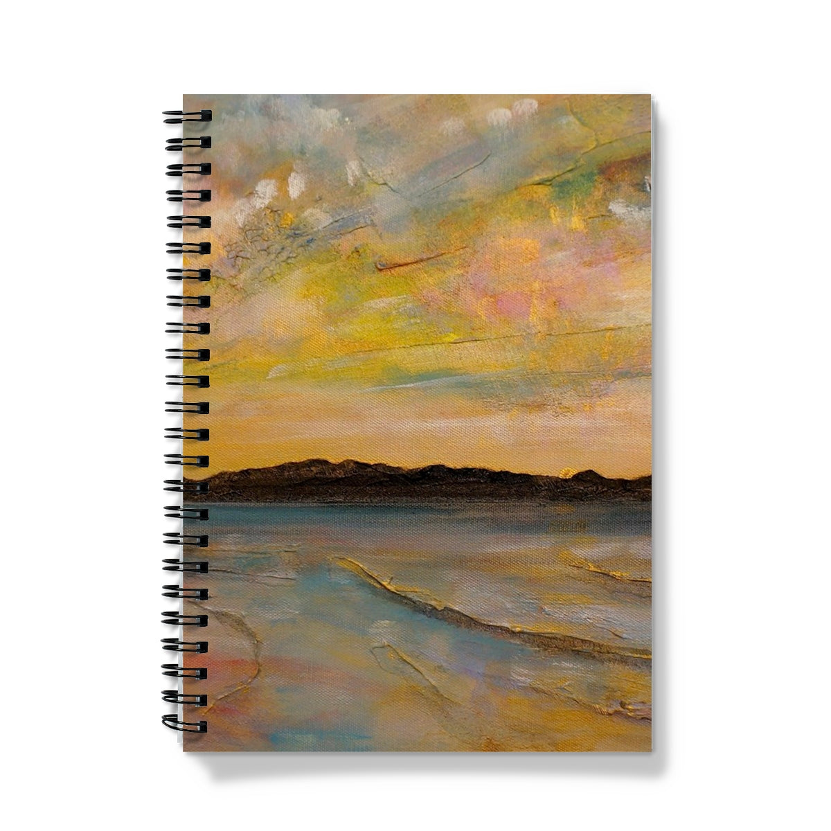 Vallay Island North Uist Art Gifts Notebook-Journals & Notebooks-Hebridean Islands Art Gallery-A5-Lined-Paintings, Prints, Homeware, Art Gifts From Scotland By Scottish Artist Kevin Hunter