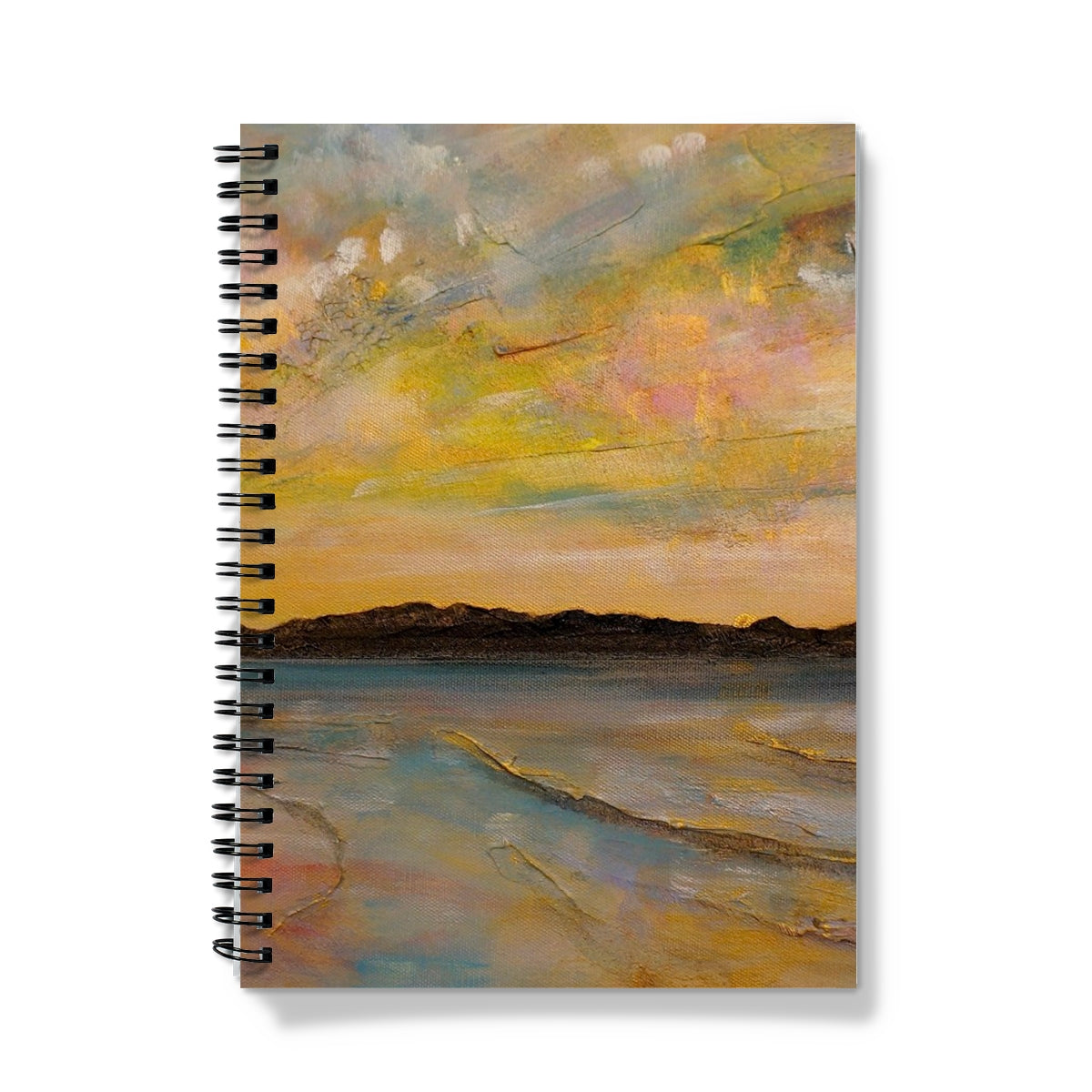 Vallay Island North Uist Art Gifts Notebook-Journals & Notebooks-Hebridean Islands Art Gallery-A4-Lined-Paintings, Prints, Homeware, Art Gifts From Scotland By Scottish Artist Kevin Hunter