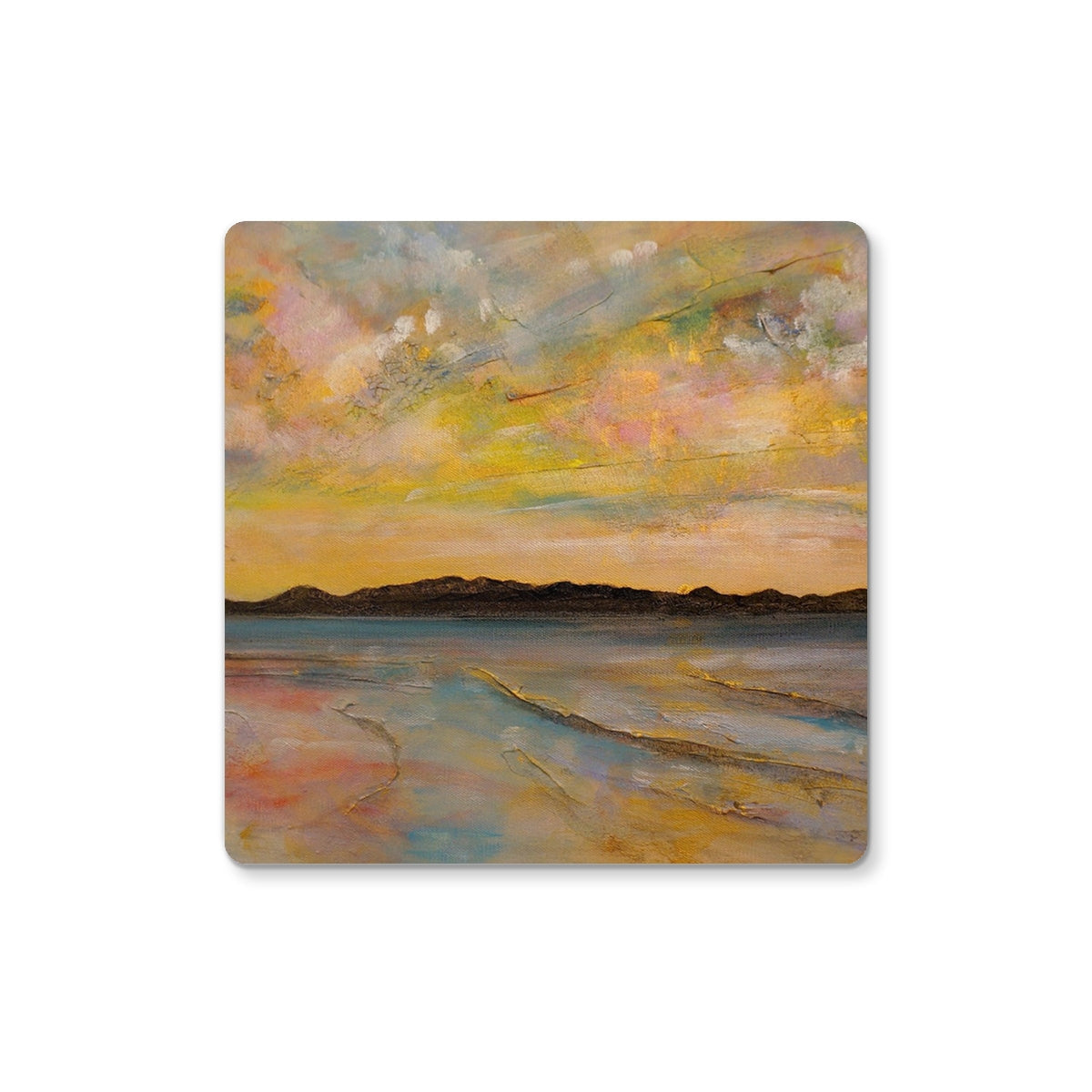 Vallay Island North Uist Coaster - Hebridean Islands Art Gallery Scotland - Free Shipping Worldwide