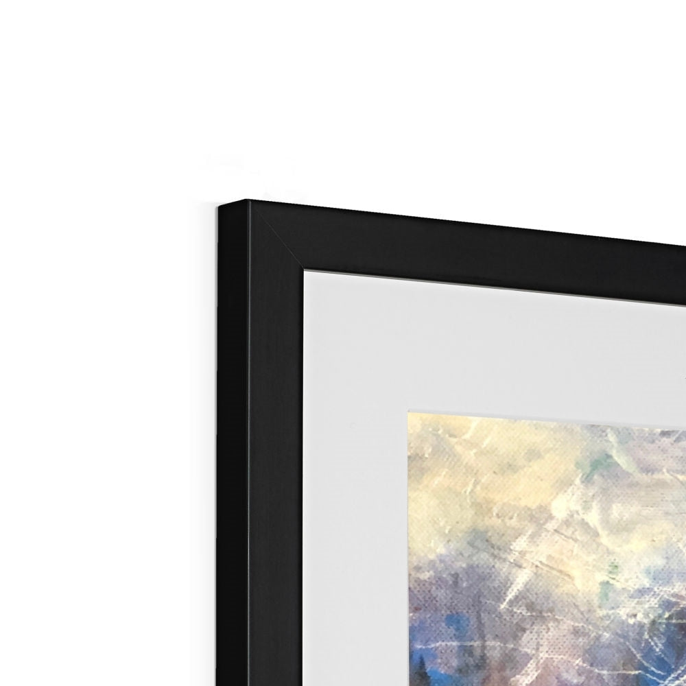 Black frame with abstract painting in The Watchful Elephant Art Prints