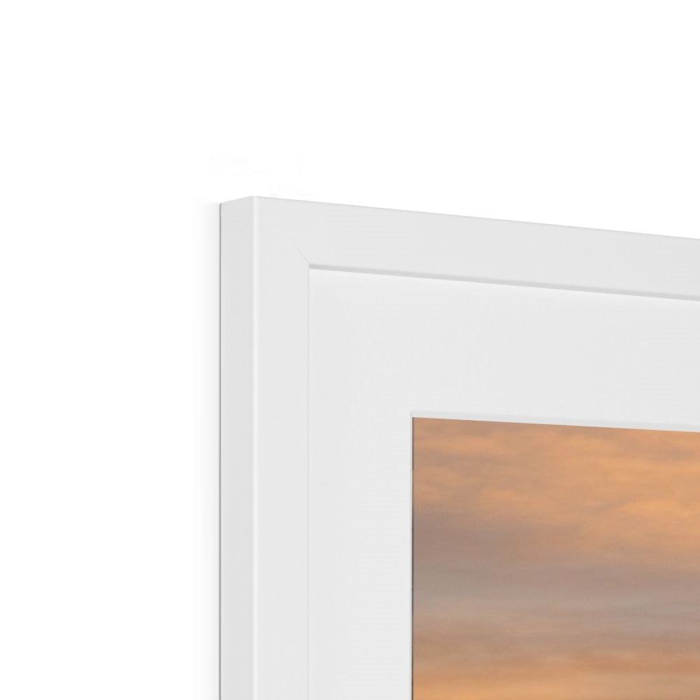 White rectangular Waverley On The Clyde art print frame with subtle shadow