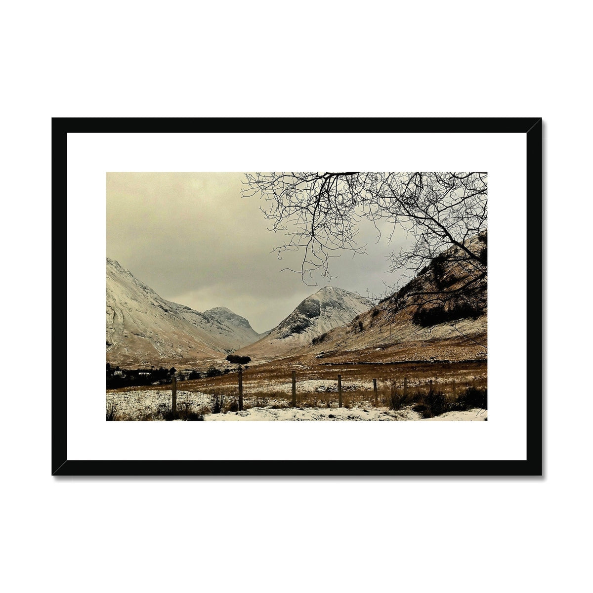 Winter In Glencoe Photography Art Prints - Gallery Scotland - Free Shipping Worldwide