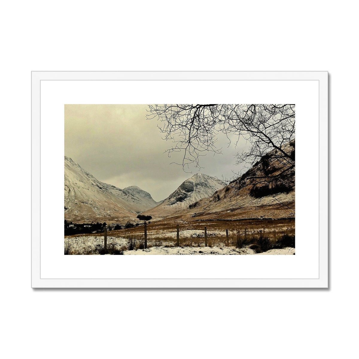 Winter In Glencoe Photography Art Prints - Gallery Scotland - Free Shipping Worldwide