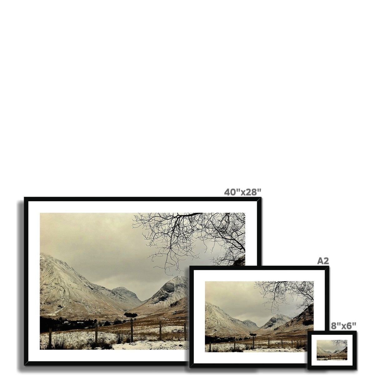 Winter In Glencoe Scottish Landscape Photography | Framed & Mounted Prints From Scotland