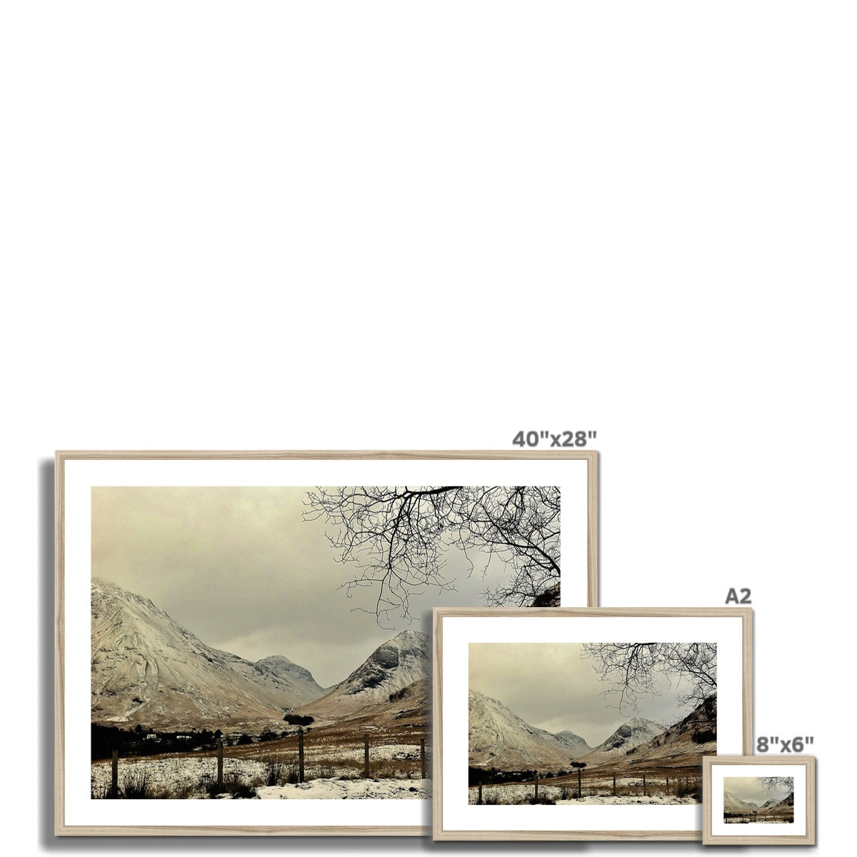 Winter In Glencoe Scottish Landscape Photography | Framed & Mounted Prints From Scotland