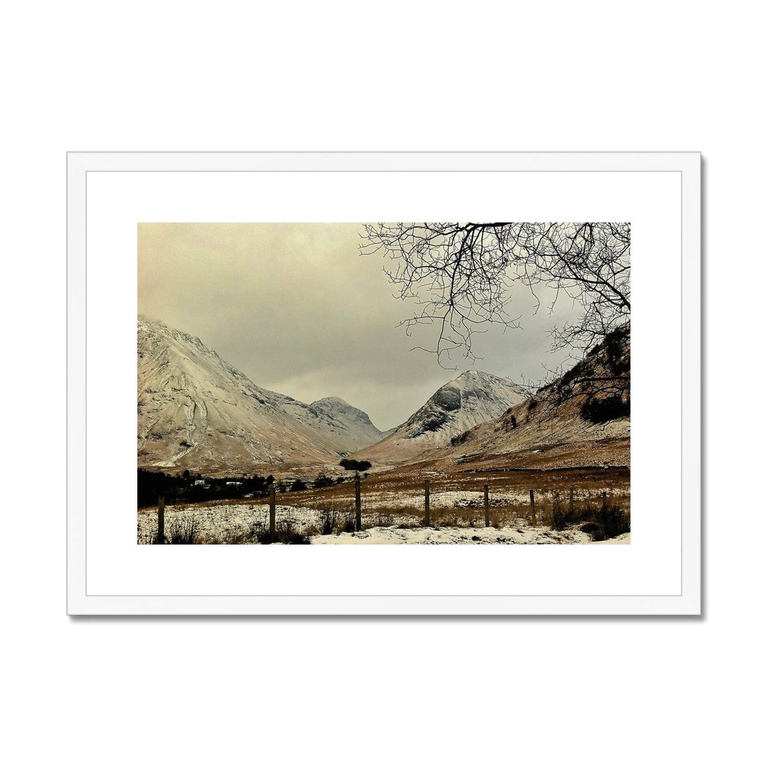 Winter In Glencoe Scottish Landscape Photography | Framed &amp; Mounted Prints From Scotland