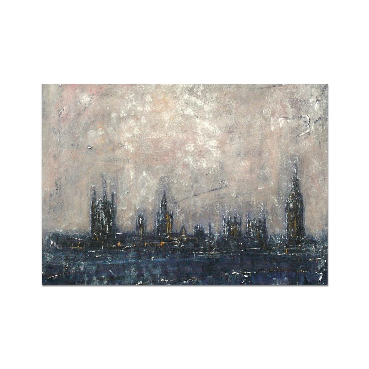 Winter In London Painting | Fine Art Prints From Scotland-Unframed Prints-World Art Gallery-A2 Landscape-Paintings, Prints, Homeware, Art Gifts From Scotland By Scottish Artist Kevin Hunter